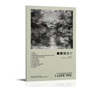 WTZRFV Impression sur toile « I Love You The Neighbourhood » - Décoration murale inspirante pour la maison, le salon, la chambre à coucher - Design moderne avec cadre - 50 x 75 cm