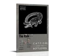 WTZRFV Impression sur toile « The Ride by Catfish And The Bottlemen» - Décoration murale inspirante pour la maison, salon, chambre à coucher - Design moderne avec cadre - 50 x 75 cm
