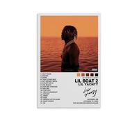WTZRFV Lil Boat2 Lil Yachty - Impression sur toile murale inspirante pour la maison, le salon, la chambre à coucher, design moderne, sans cadre, 40 x 60 cm