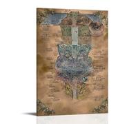 WTZRFV Made in AbyssMotivational Wall Art Poster Impression sur toile pour la maison, le salon, la chambre à coucher Design moderne avec cadre 20 x 30 cm