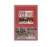WTZRFV Zach Bryan - Impression sur toile « The Great American Bar Scene» - Décoration murale inspirante pour la maison, le salon, la chambre à coucher - Design moderne sans cadre - 50 x 75 cm