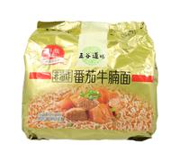 Wu Gu Dao Chang Nouilles saveur bœuf braisé à la tomate - Lot de 5 x 107 g
