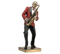 WU Statue de Saxophone - Figurine - Collection Jazz Band