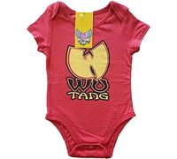 Wu Tang Clan Grenouillères Wu-Tang Logo Nouveau Officiel Rouge 0 To 24 Months Size X-Small (0-3 months)