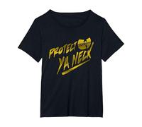 WU-Tang Clan Protect Ya Neck T-Shirt, Femme Grandes Tailles, Noir, 4X