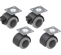 Wu0804300 Double Bearing Ø 40 Mm 42 X 42 Mm Tpr Smooth Bearing 4 Pieces