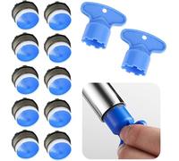 WUBAYI Lot de 10 aérateurs de robinet universels comprenant 8 aérateurs de robinet M18.2 et 2 clés d'installation - Inserts de filtre durables pour un meilleur débit d'eau dans les éviers de cuisine