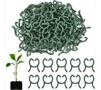 WUBAYI Lot de 100 clips pour plantes pour tomates et concombres - Pinces réutilisables (2,6 x 2 cm), en plastique polypropylène robuste pour légumes, fruits, jardinage