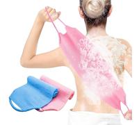 WUBAYI Lot de 2 éponges à récurer pour le dos et le corps en nylon élastique extensible pour homme et femme