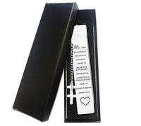 WUBAYI Lot de 2 marque-pages inspirants en métal pour femme, avec verset de la Bible inspirant, marque-pages chrétiens, cadeau de Noël ou d'anniversaire pour une amie (0228)