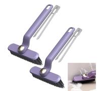 WUBAYI Lot de 2 Pinceaux de Nettoyage Rotatifs Multifonctions pour Suceur Plat, Brosse de Nettoyage Rotative à 360°, Brosse de Nettoyage pour Salle de Bain, Cuisine, Fenêtre