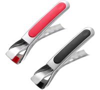 WUBAYI Lot de 2 pinces résistantes à la chaleur - Pinces pour plats chauds avec mâchoires en silicone antidérapantes, pinces résistantes à la chaleur pour rôtir, bols et poêles à micro-ondes