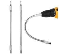 WUBAYI Lot de 2 tiges flexibles - Porte-embout d'angle à tige hexagonale de 6,35 mm, extension de perceuse de 300 mm pour tournevis (adaptateur de perceuse flexible)