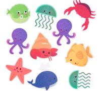 WUBAYI Lot de 20 grands autocollants antidérapants pour baignoire, 11,4 x 8,9 cm chacun, avec grattoir de qualité supérieure