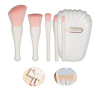 WUBAYI Lot de 5 pinceaux de maquillage pratiques - Outils de beauté - Ensemble complet de pinceaux de maquillage 5 en 1 - Léger et pratique pour un usage quotidien en voyage