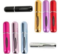 WUBAYI Lot de 8 flacons vaporisateurs de parfum rechargeables de 5 ml - Vaporisateur portable avec design anti-fuite | Mini flacon de voyage fin pour sac à main, sac à main et bagage à main