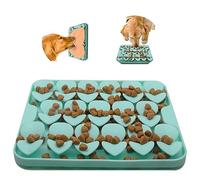 WUBAYI Tapis à friandises à lécher pour chien, tapis à renifler à alimentation lente, odeur d'entraînement, encourage les compétences naturelles de recherche pour chiens et chats (vert)