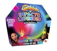 Bizak Super Wubble Impact lumineux, change de couleur en cas de choc, ressemble à une bulle et se joue comme une balle géante, pour jouer à l'intérieur et à l'extérieur de la maison, se gonfle jusqu'à