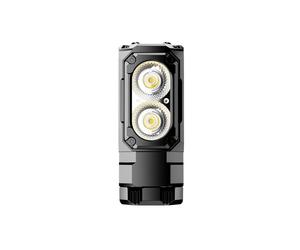 WUBEN E7 Mini lampe frontale rechargeable, 1800 lumens avec aimant - Noir