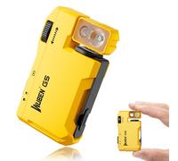 WUBEN G5 Lampe torche LED 400 lumens, lumière RVB, rechargeable USB, base magnétique, étanche, mini EDC portable pour camping, urgences et usage quotidien (Jaune)
