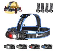 WUBEN H1 Lampe Frontale Rechargeable Puissante 1200 Lumens, Lanterne LED 10 Modes, Éclairage Étanche Pour Camping, Bivouac, Pêche, Randonnée