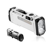 WUBEN Lampe torche plate X4 EDC avec lumière RVB, mini lampe torche de 1500 lumens avec interrupteur tactique et aimant, lampe torche USB C portable IP65 avec clip de poche