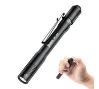 WUBEN PL01 Lampe de poche Led Rechargeable, 650 Lumens Mini Lampe de poche, IP68 Lampe stylo étanche, 4 Modes Lampe Torche de petite taille, Compatible avec 2 piles AAA pour Camping, Réparation
