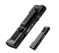 WUBEN X5 Lampe Torche LED Puissante, 1300 Lumens Lampe Torche Rechargeable, 3 en 1 et 6 Modes (Lumière Verte & UV), Interrupteur Tactique et Étanche IP65 Pour Extérieur, Camping et Réparations(Noir)