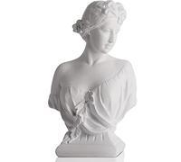 WUBIANJIE Buste de 30,5 cm d'Artémis, grande statue de déesse grecque en résine, pour bureau, étagère, vêtements de maison, portrait en plâtre de la jeune Vénus, collection pour amoureux (L)