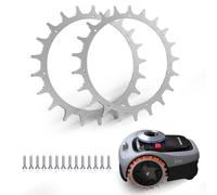 WUCHAITOO 2x Crampons en Acier Inoxydable de qualité supérieure pour modèles Navimow i105E polis,14 x vis - Amélioration de la Traction pour Tondeuse Robot