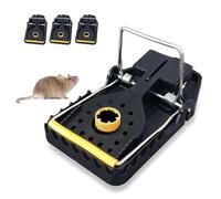 WUCHAITOO Piege a Rat Professionnel, Lot de 4 Pièges à Rats en Bois I Grand piège à Rats sans Poison I Tapette puissante I Utilisation Simple, Réutilisable, Efficace