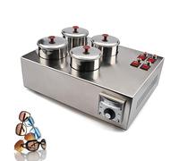 WUCIOA Machine de teinture pour verres optiques, 4/6 godets, interrupteurs indépendants, température réglable de 0 à 400 °C, équipement de teinture en acier inoxydable pour lunettes(4 CUPS)