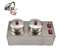 WUCIOA Machine de teinture pour verres optiques, équipement de teinture à 2 godets en acier inoxydable avec interrupteurs indépendants, conduction thermique rapide, kit de teinture pour lunettes