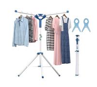 Wuciray Sechoir a Linge Pliable Trepied Etendoir Linge Intérieur et Extérieur Séchoir à Linge Parapluie sur Pied Retractable Pliable 110-180cm Grande Seche Linge Etandoire à Linge
