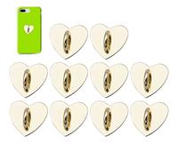 Wudaizhi 10pcs Metal Cell Téléphone Anneau Doigt Adhésif Métal Téléphone Métal Grip Loop Stand Heart Grip Halder Téléphon