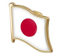 Wudaizhi 1pc Japan Drapeau Badge Badge Metal Pin Brooch Flag Japonais Novely Gift Tive Tie Pin Badge Accessoire