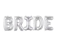 Wudaizhi Ballons De Mariée en Argent De 32 Pouces Ballon De Papier D'aluminium De Lettres pour Décorations De Douche Nuptiale en Argent Ballons en Papier D'orme