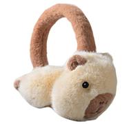 Wudaizhi Cache-Oreilles en Peluche Capybara pour Hommes Femmes ; Cache-Oreilles Pliable pour Protection Hivernale Extérieure