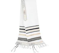 Wudaizhi Châle De Prière Messianique Talit Israël Châle De Prière Juif Écharpe De Prière avec Pompons Talit Prière Israël Yeshua Wraps Châle pour Hommes Femmes