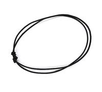 Wudaizhi Collier Ras du Cou réglable, Lot de 20 Cordons en Chanvre Noir, chaînes de Colliers avec Pendentif, Cordes nœuds pour Colliers