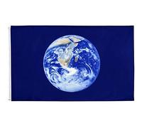 Wudaizhi Drapeau du Jour De La Terre Grande Bannière De La Terre Banner Environnemental Drapeau À Double Bannière À Double Cousue avec Œillets