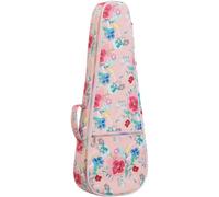 Wudaizhi Étui pour Ukulélé, De Transport pour Ukulélé De 21 Pouces, À Dos Réglable avec Housse De Ukulélé Ethnique, Rembourré pour Concert, Soprano, Ténor