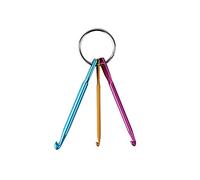 Wudaizhi Keychain De Crochet 3/4 / 5 Mm Mini Key Chain Claid Chain Aluminium Crochet Crochets Trime À Aiguille Outils