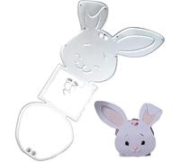 Wudaizhi Matrice de découpe de Lapin pour Pâques, Moule d'estampage 3D de Lapins pour Cartes, Album de Scrapbooking, décoration.