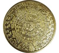 Wudaizhi Maya Pyramid Commémorative Coin Sundial Gold Coin Silver Coin College Accessoires De Décoration De Maison