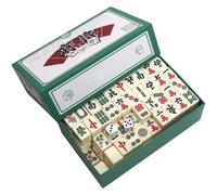 Wudaizhi Mini Mahjong Portable, Jeu De Mahjong Traditionnel Chinois avec Étui De Transport, Jeu De Mahjong avec 2 Dés