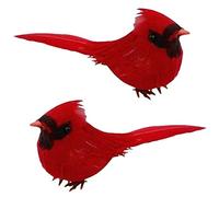 Wudaizhi Mini Oiseaux Artificiels 2pcs Simulation Mousse Oiseau Faux Petit Oiseau Ornement Clip sur Arbre pour La Décoration De La Fête du Jardin