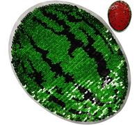 Wudaizhi Pastèque Fruit Sequins Appliques Brodées Couture Ou Fer sur des Plaques Double Face Patches for DIY Vêtements T-Shirt Stickers