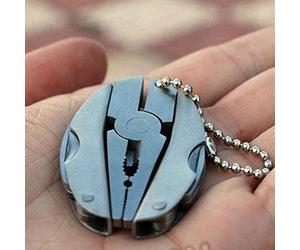 Wudaizhi Pince Multi-Outils Portable D'extérieur en Acier Inoxydable, Porte-clés, Tournevis, Mini Pince, Outils Multiples
