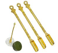 Wudaizhi Scoff Spoon Mini Metal Medicine Spoon Silver Gold Power Scoop pour Remplir Les Flacons De Sels Herbes Sand Home Cuisine De Cuisine 80 Mm